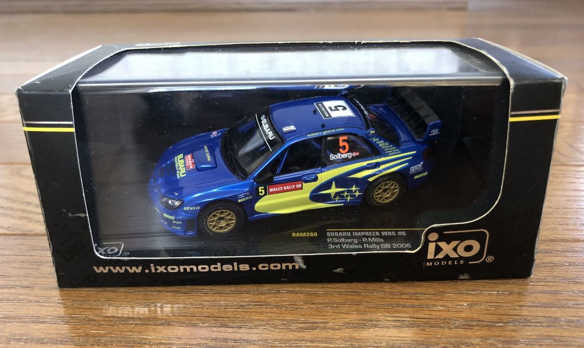 1/43 スバル インプレッサ WRC 2006年 ウェールズラリー IXO P.ソルベルグ No.5 イクソ SUBARU IMPREZA Solberg Wales Rally _画像1