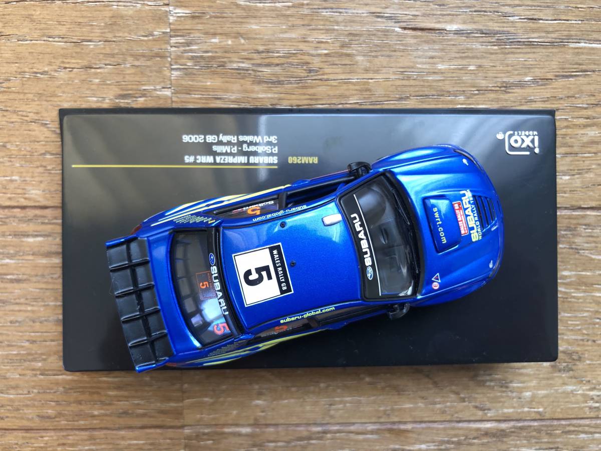 1/43 スバル インプレッサ WRC 2006年 ウェールズラリー IXO P.ソルベルグ No.5 イクソ SUBARU IMPREZA Solberg Wales Rally _画像8