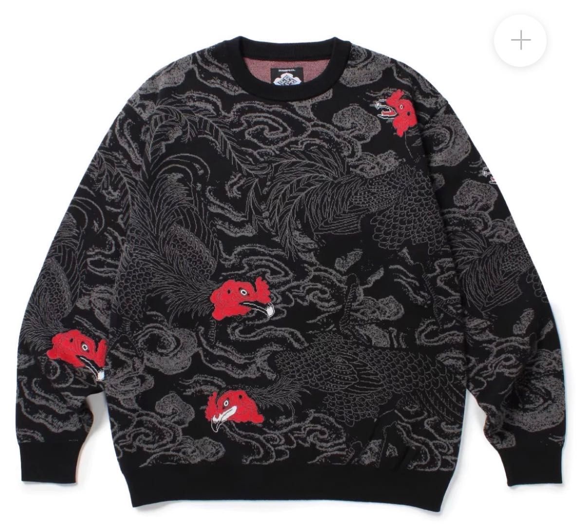 GAKKIN × BUDSPOOL 花罰家紋 COTTON KNIT|メンズ GAKKIN × BUDSPOOL 花罰家紋 COTTON KNIT|メンズ