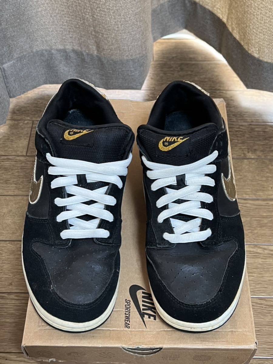 ナイキ ダンク ロー プロ エスビー タカシ ホソカワ US9.5 27.5cm Nike Dunk Low Pro Sb Takashi Hosokawa Black Metallic Gold 304292-072_画像1