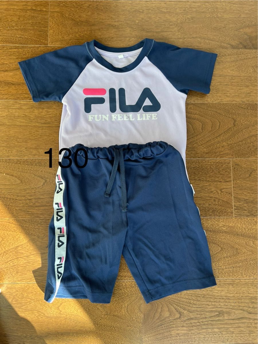 FILA セットアップ 130 上下 キッズ 半袖