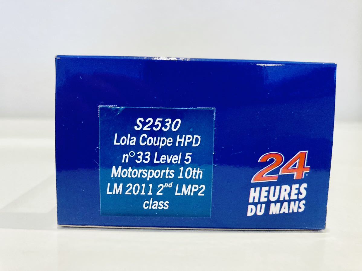 【送料無料】1/43 Spark ローラ クーペ HPD (ホンダ パフォーマンス ディベロップメント) Level5 Motor Sports #33 2nd LMP2 Le Mans 2011_画像8