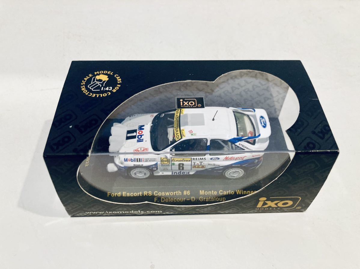 【送料無料】1/43 IXO フォード エスコート RS コスワース #6 F.デルクール Winner Rally Monte Carlo 1994 ライトポッド仕様_画像3