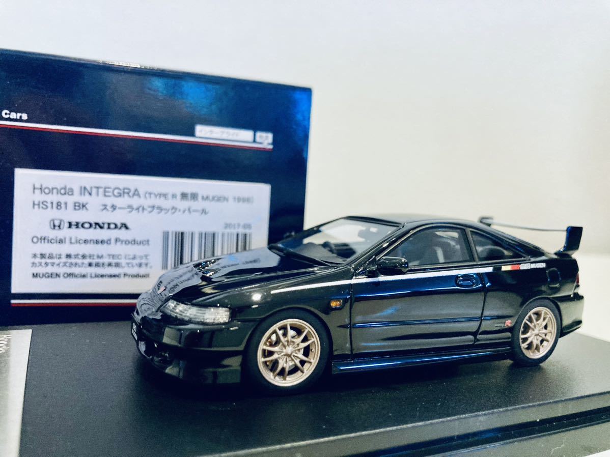 【送料無料】1/43 ハイストーリー Premium Edition ホンダ インテグラ タイプR (DC2) 無限 1996 スターライトブラックパール