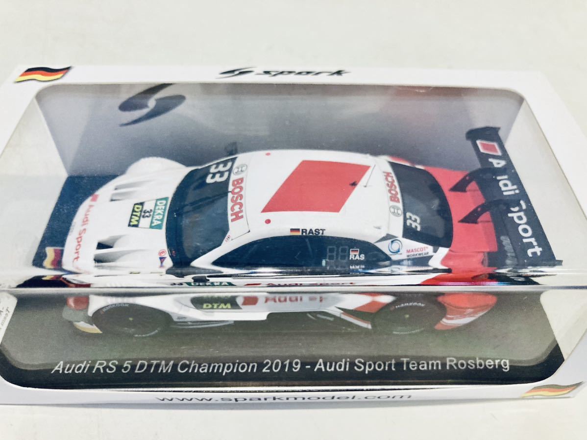 【送料無料】1/43 Spark アウディ RS5 Audi Sport Team Rosberg #33 R.ラスト DTM Champion 2019の画像6