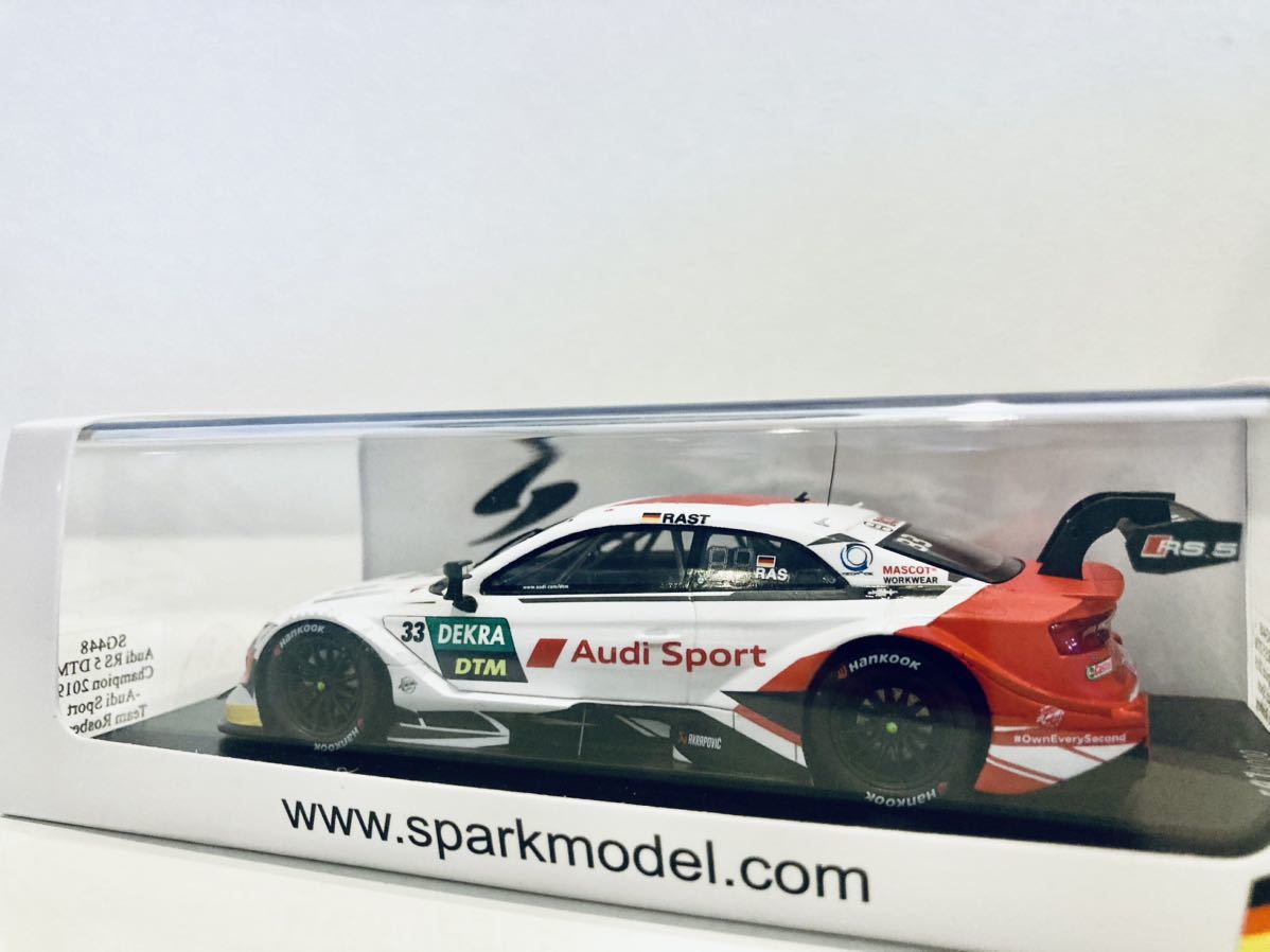 【送料無料】1/43 Spark アウディ RS5 Audi Sport Team Rosberg #33 R.ラスト DTM Champion 2019の画像2