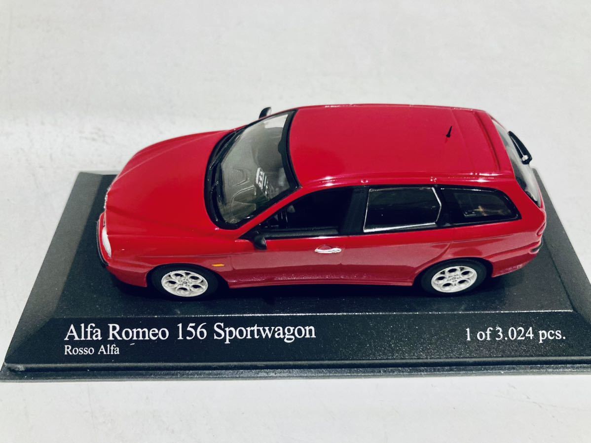 1/43 Minichamps アルファロメオ 156 スポーツワゴン 2001 Red_画像8