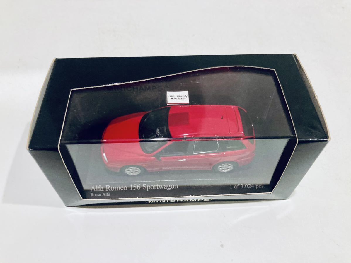 1/43 Minichamps アルファロメオ 156 スポーツワゴン 2001 Red_画像3