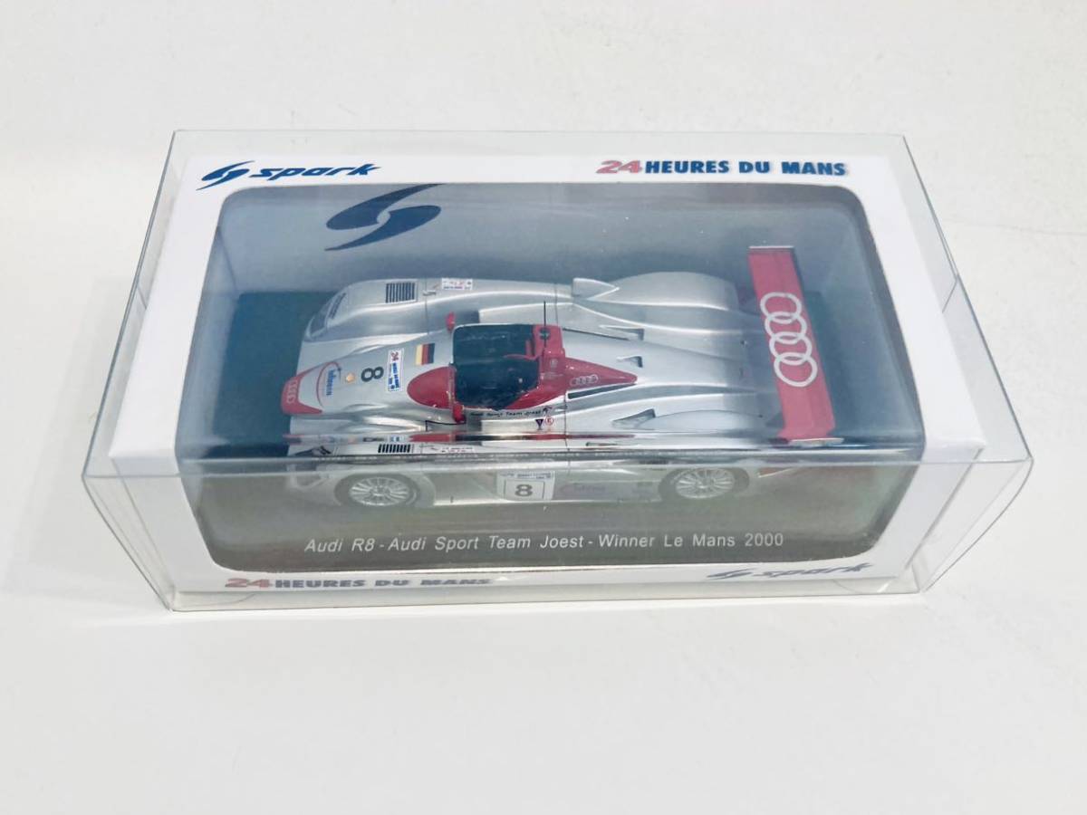 【送料無料】1/43 Spark Audi アウディ R8 #8 T.クリステンセン-E.ピロ-F.ビエラ Winner Le Mans 2000の画像3
