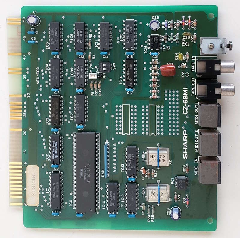 X68000専用 CZ-6BM1 SHARP純正 MIDIインターフェースボード 動作確認済み_画像1