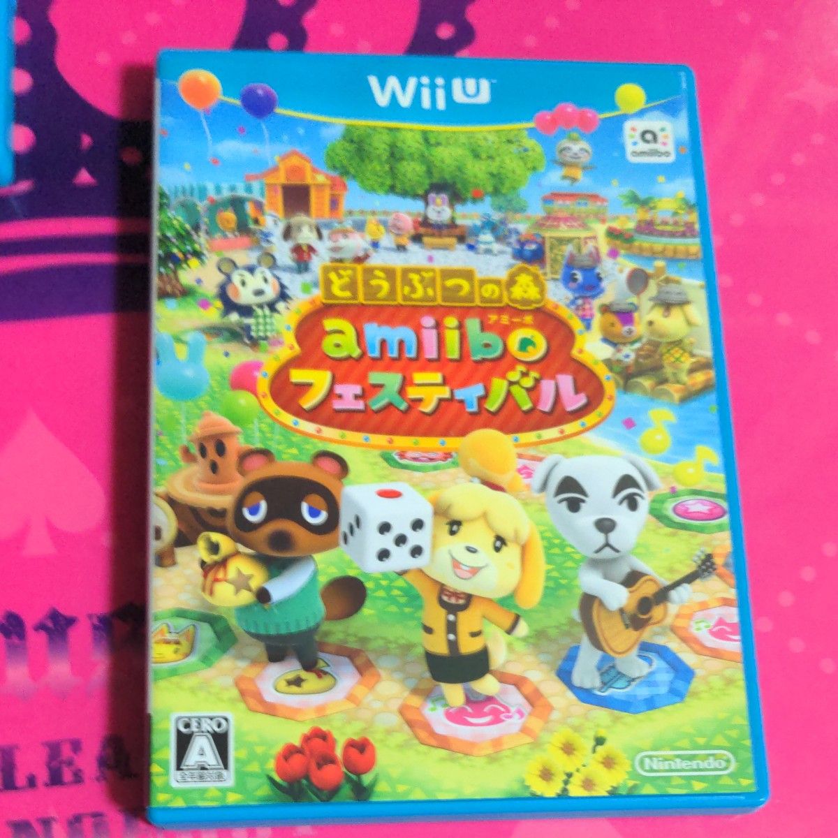 WiiＵ4本セット Newスーパーマリオブラザーズ∪とどうぶつの森amiiboフェスティバルとドラゴンクエストＸとディズニー