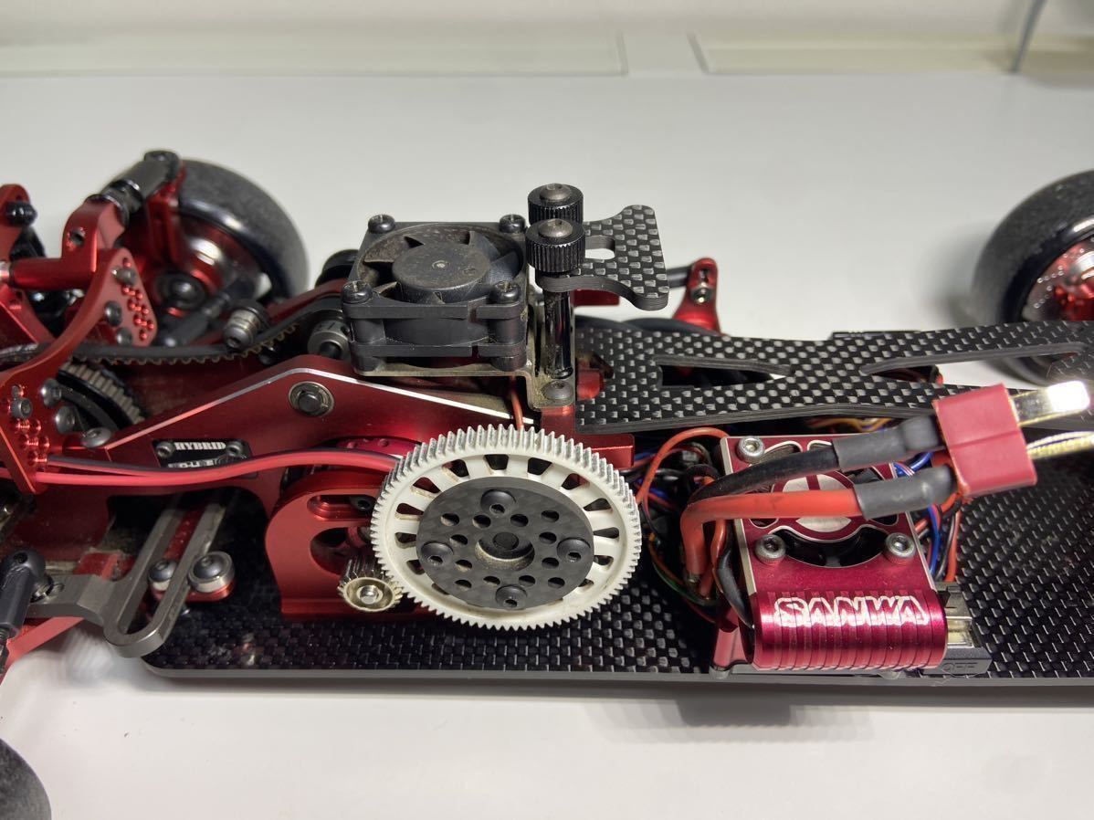 激レア！美品！限定100台D-LIKE 1/10 RC DriftCAR kit 「Re-R HYBRID ver.Red」DL501 メカ外します_画像8