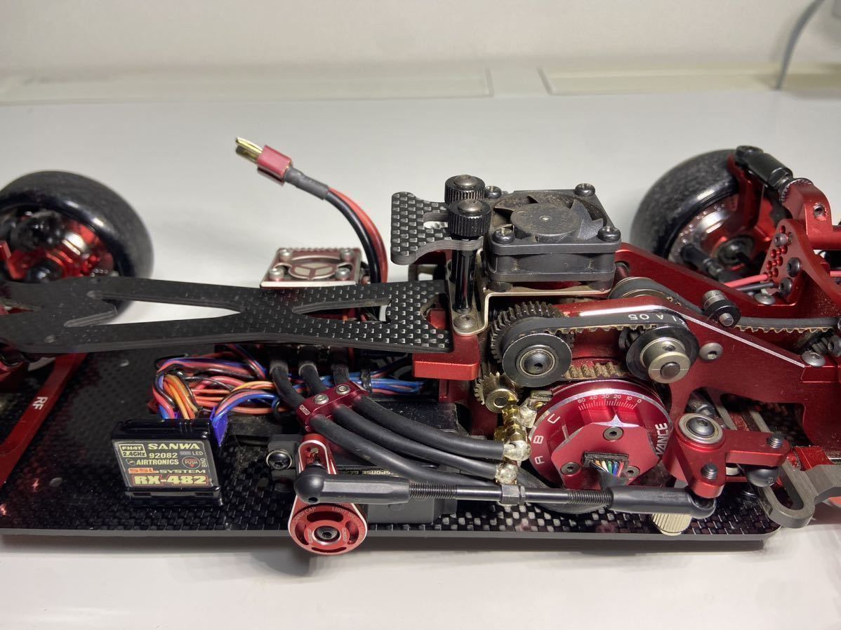 激レア！美品！限定100台D-LIKE 1/10 RC DriftCAR kit 「Re-R HYBRID ver.Red」DL501 メカ外します_画像7