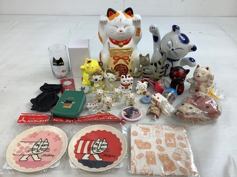 ネコグッズ まとめ 招き猫 他 ACBF 中古品_画像1