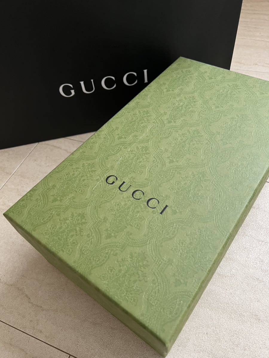 新品未使用品 グッチ GUCCI ムートン ローファー ホースビット スニーカー シューズ 茶 ブラウン8 約27cm メンズ_画像7