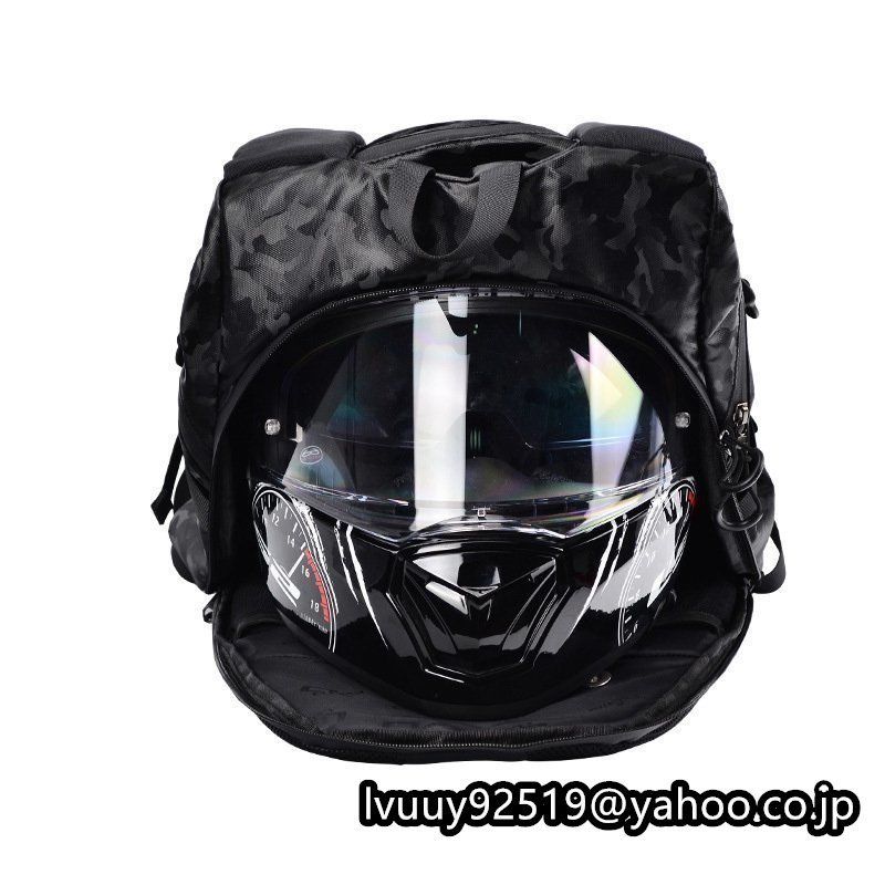 ツーリング バックパック 防水バッグ　通勤　 ヘルメットバッグ バイク用 リュックサック_画像9
