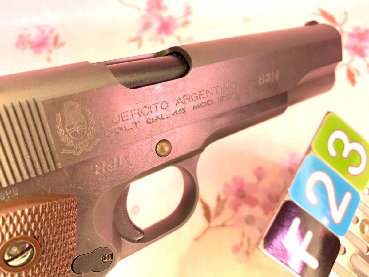 [送料無料] ＃F23 MGC M1911A1 アルゼンチン ARMY　希少　未発火_画像5