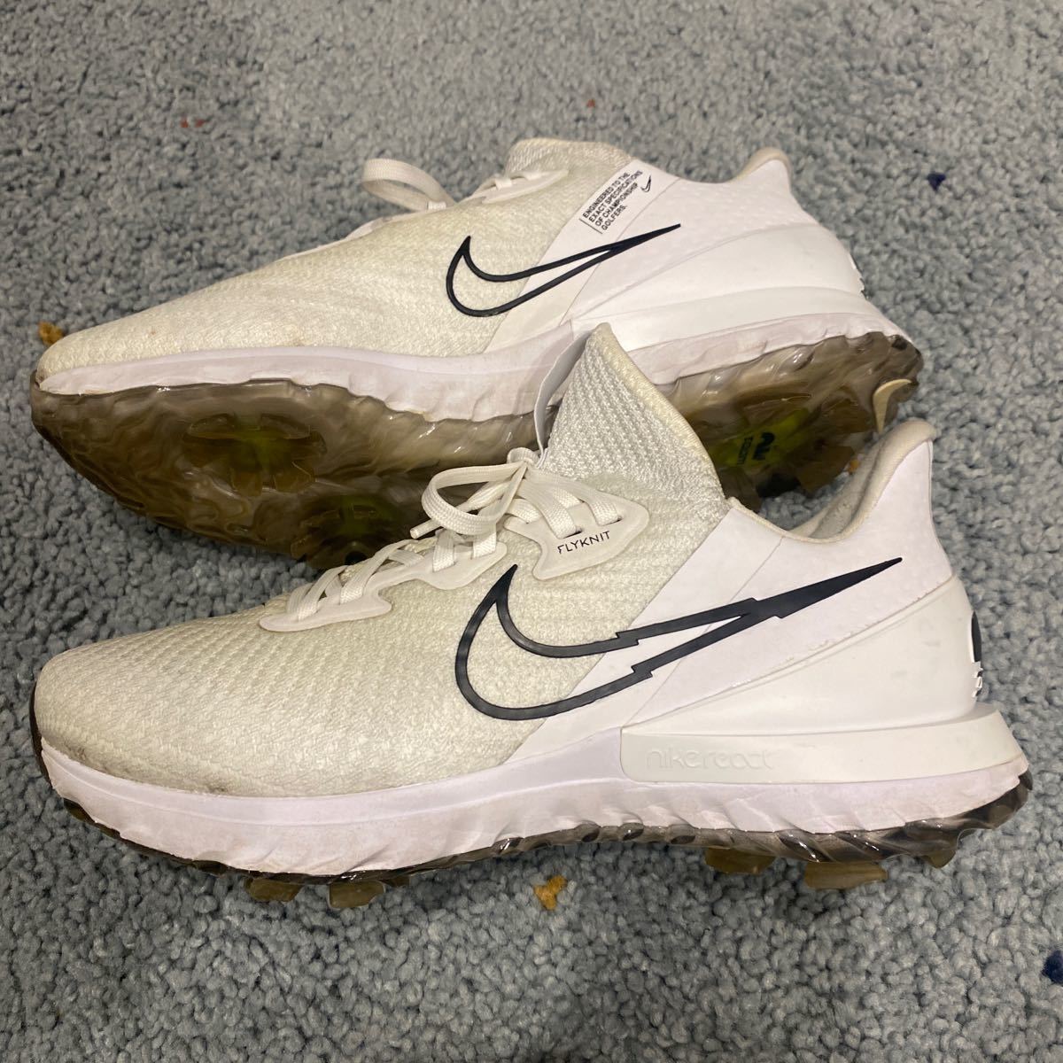 中古　26.0cm NIKE AIR ZOOM INFINITY TOUR GOLF SHOES ナイキ エアズーム インフィニティー ツアー　ホワイト　白_画像2