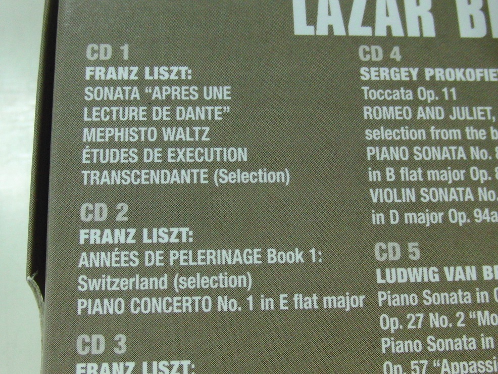 7CD / ラザール・ベルマン　エディション / Lazar Berman Edition / リスト / ベートーヴェン / シューベルト / Brilliant_画像3