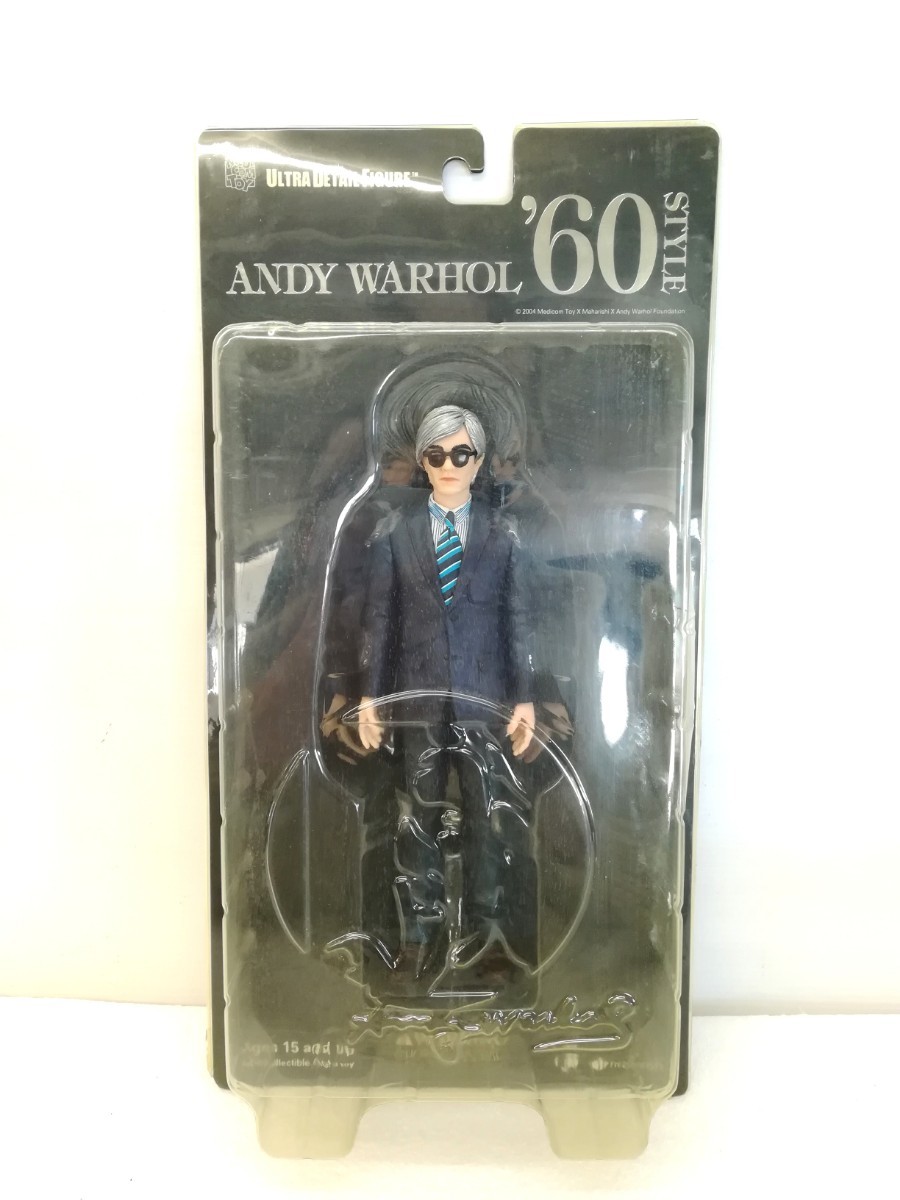 f2072/【未開封】UDF ANDY WARHOL ’60 STYLE -アンディ・ウォーホール- ULTRA DETAIL FIGURE フィギュア 現状品_画像1