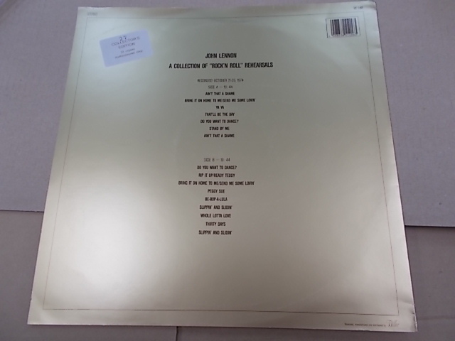 コレクターズ仕様/ John Lennon/A Collection Of "Rock'N Roll" Rehearsals / picture disc (US)Wilbur W 1-86/ limited33/LP_画像3