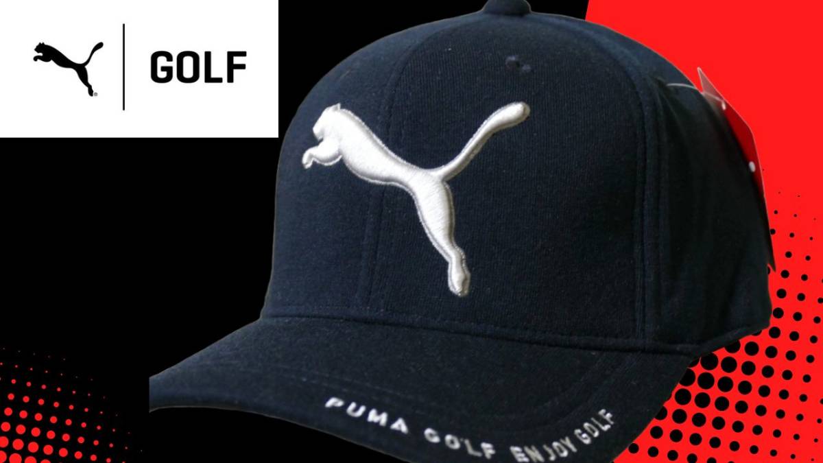 TPM80★秋冬★PUMA GOLF★プーマゴルフ★スウェット ビッグCATロゴキャップ★NV_画像1