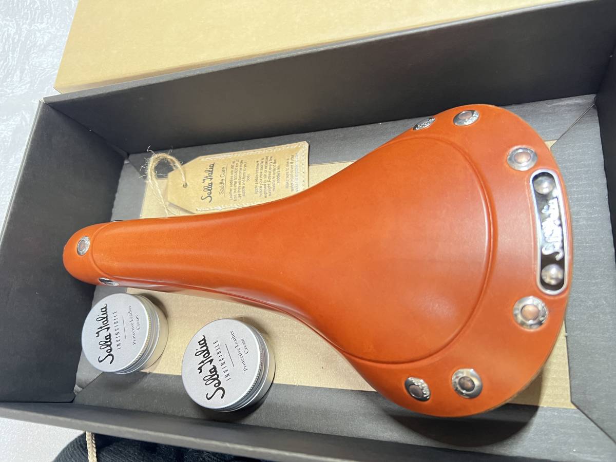  new goods in box Selle Italia michikaSELLE ITALIA STORICA original leather saddle tea 