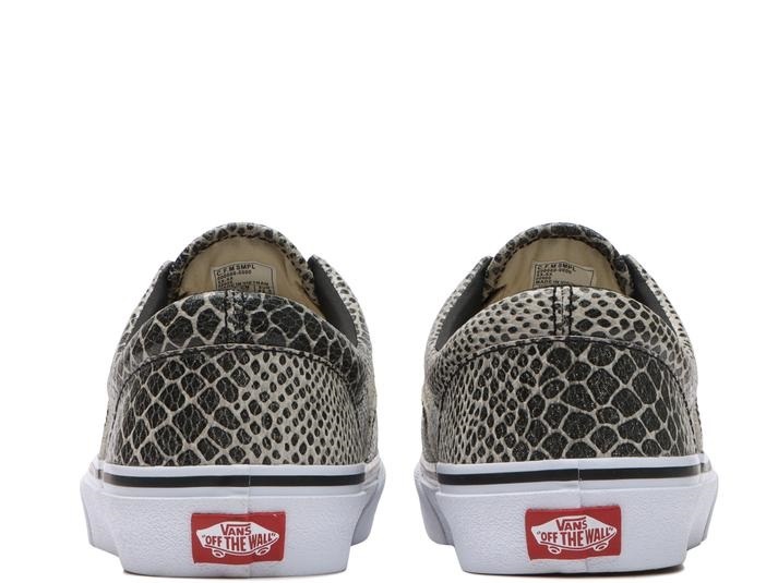 【VANS】 ERA SE TASSEL V95CF PYTHONxWHITE　SLIP ON　スリッポン レザー 蛇柄　27ｃｍ_画像4