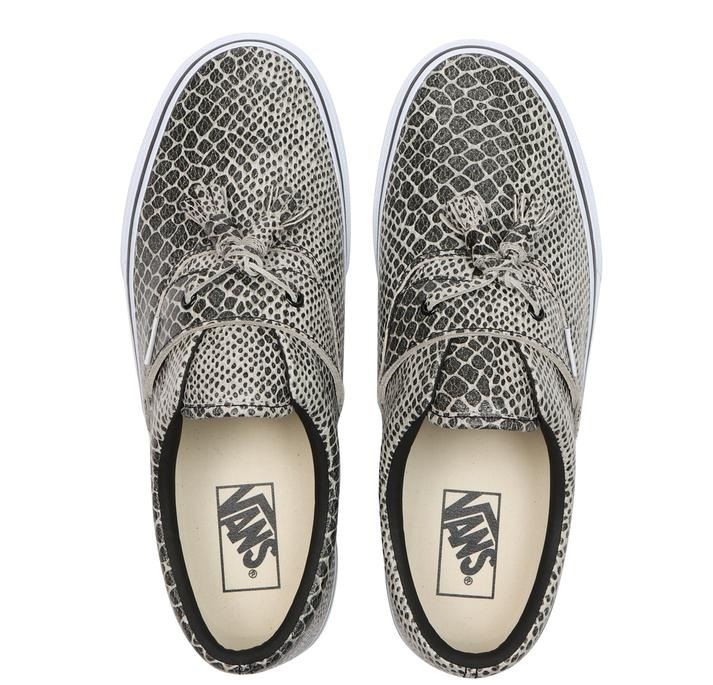 【VANS】 ERA SE TASSEL V95CF PYTHONxWHITE　SLIP ON　スリッポン レザー 蛇柄　26.5ｃｍ_画像3