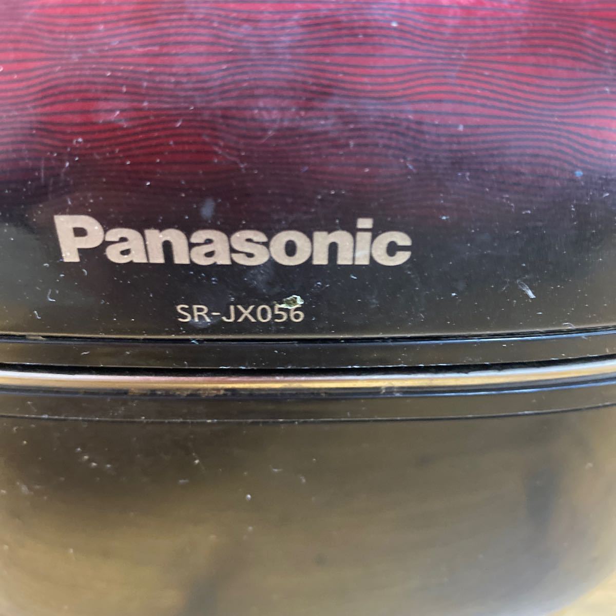 2312F4 Panasonic パナソニック　SR-JX056 可変圧力IHジャー 炊飯器　3合炊き　通電のみ確認_画像2