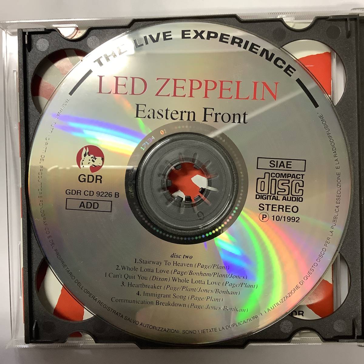 LED ZEPPELIN EASTERN FRONT 2CD 1972/10/2 武道館 GDR CD 9226_画像6