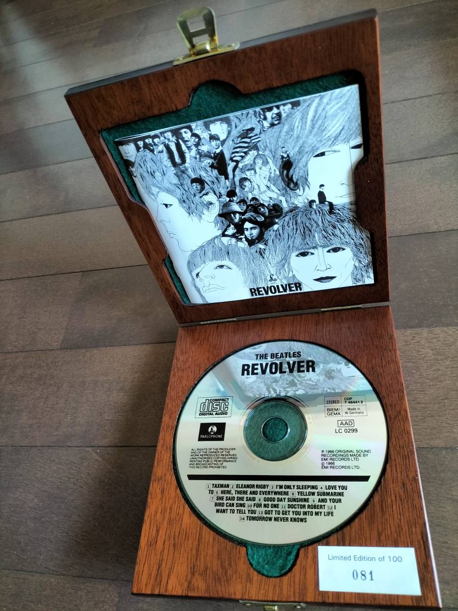 ★レア！THE BEATLES “特製木製CD-BOX” 『REVOLVER』100個限定品！Ｎｏ入り！W. Germany盤CD 未使用！美品！即決！