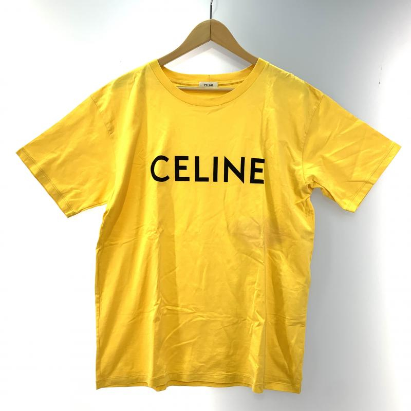 [ used ]CELINE Roo z Logo T-shirt size S Moncler yellow 2X681671Q[240019438230]