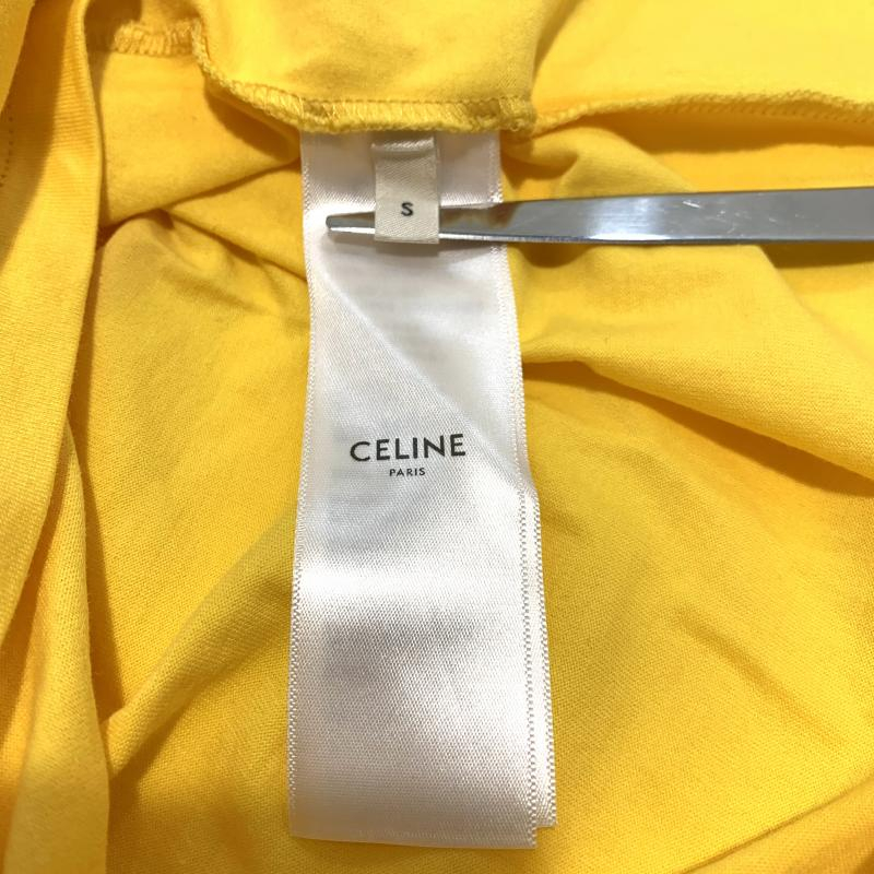 [ used ]CELINE Roo z Logo T-shirt size S Moncler yellow 2X681671Q[240019438230]
