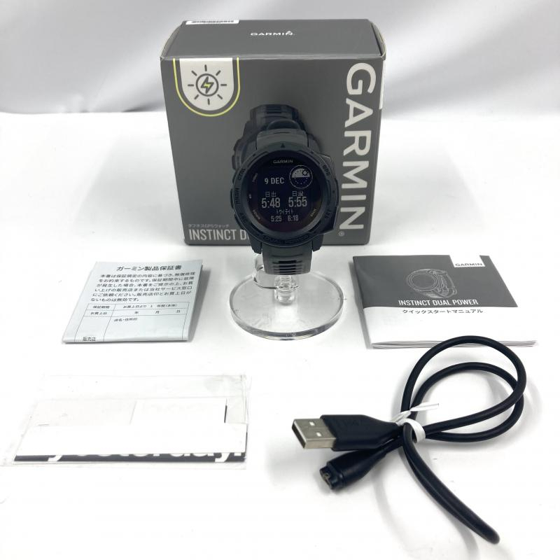 中古】GARMIN スポーツウォッチ Instinct Dual Power ガーミン 中古】GARMIN スポーツウォッチ Instinct Dual Power ガーミン
