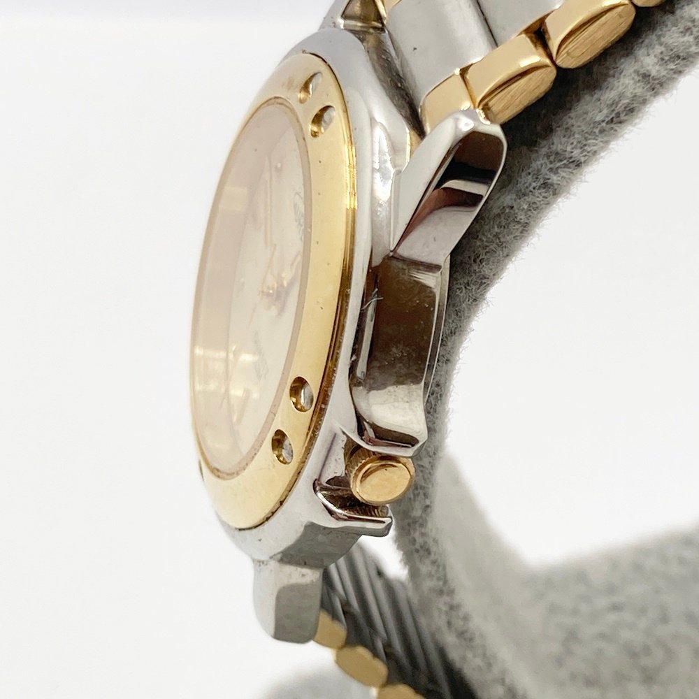 TO1 オレオール AUREOLE SW-E268 50M ゴールド文字盤 デイト クォーツ腕時計の画像2