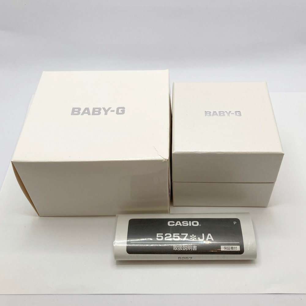 TO1 カシオ CASIO Baby-G 5257 BGA-150EF デジアナ ホワイト文字盤 クォーツ腕時計の画像9