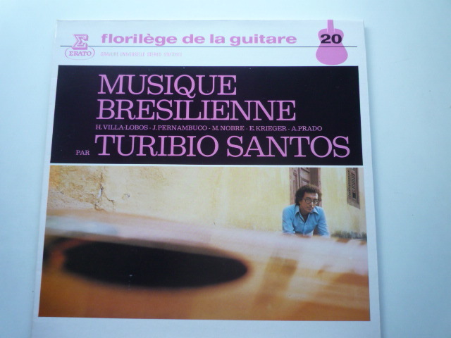 SC35 仏ERATO盤LP ブラジルのギター作品/V・ロボス、プラド、ペルナンブーコ他 トゥリビオ・サントス_画像1