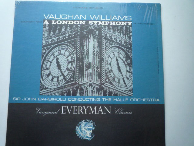 SE84 米VANGUARD盤LP V・ウィリアムズ/交響曲第2番 バルビローリ/ハレO_画像1
