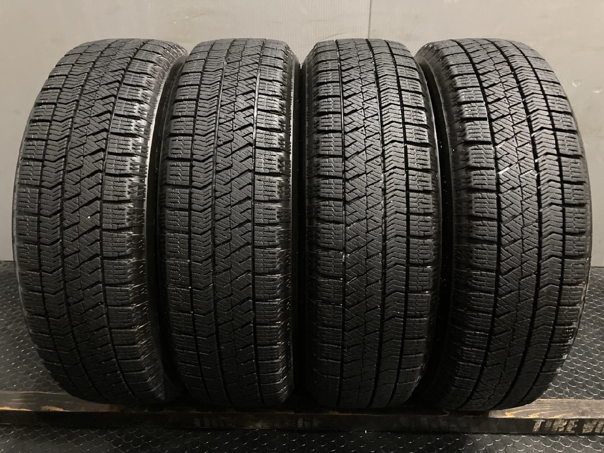 【BS BLIZZAK VRX2 165/60R14】スタッドレス【スチールホイール 社外ホイール 14インチ 4.5J4HPCD100】19年製 バリ溝 ハブ径54mm　(VTJ800)_画像8