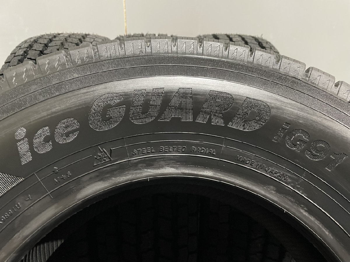 新品 YOKOHAMA ice GUARD iG91 185/80R14 102/100N LT 14インチ スタッドレス 4本 21年製 バネット ボンゴ等　(MTY16)_画像8