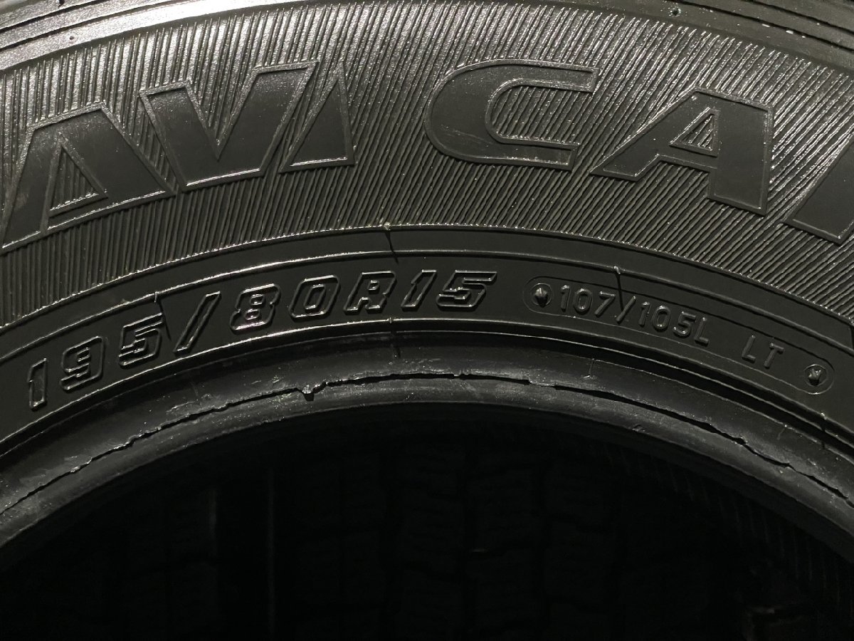 GOODYEAR ICENAVI CARGO 195/80R15 107/105L LT 15インチ スタッドレス 4本 19年製 バリ溝 ハイエース キャラバン等　(TA980)_画像9