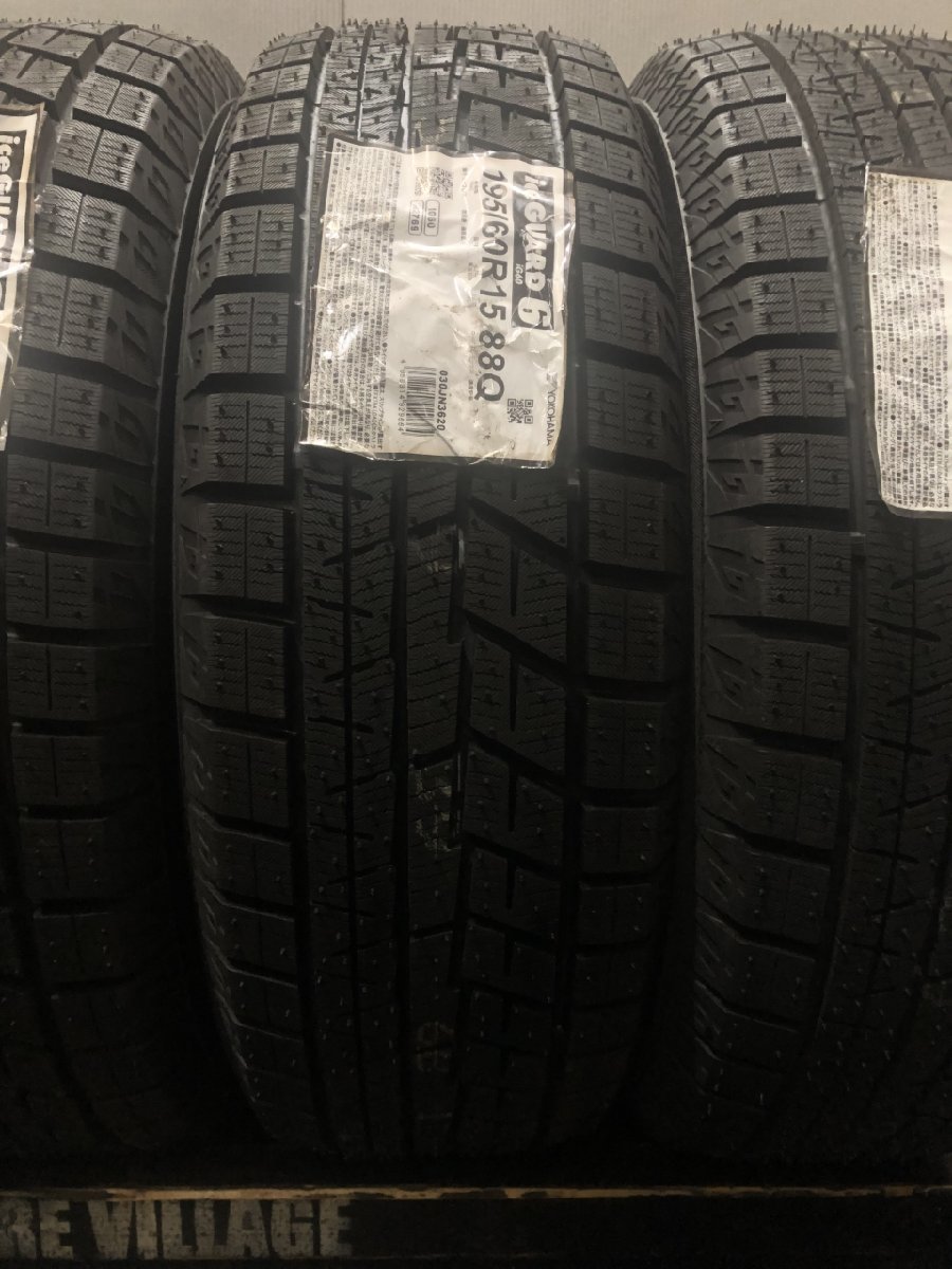 新品 YOKOHAMA ice GUARD iG60 195/60R15 15インチ スタッドレス 4本 20年製 ラフェスタハイウェイスター FTO等　(JR516)_画像4