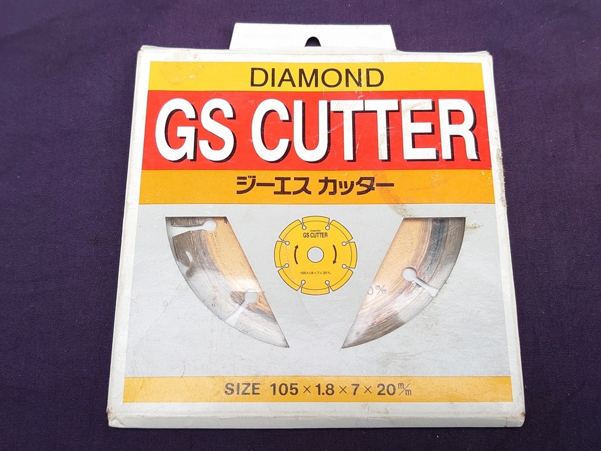 ダイアモンド砥石 DIAMOND GS CUTTER ジーエス カッター SIZE 105×1.8×7×20㎜ 【4095】_画像5