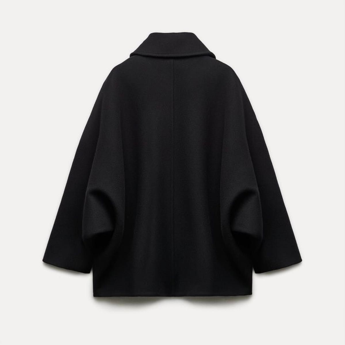 ZARA クロップド MANTECO ウール コート ブラック M-L|Yahoo ZARA クロップド MANTECO ウール コート ブラック M-L|Yahoo