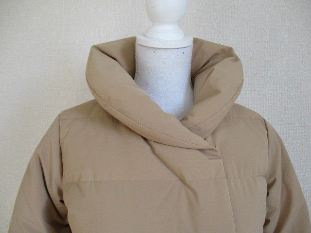 新品 ランズエンド LAND'S END ベージュ ダウンコート S 秋冬