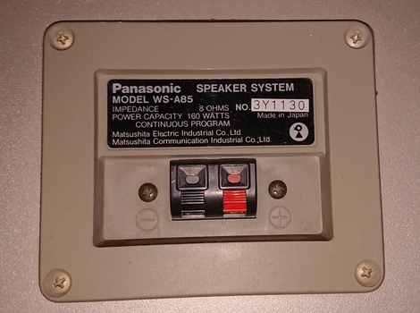 【Panasonic RAMSA】スピーカー２点セット 吊り金具付き（WS-A85）出力OK_画像3