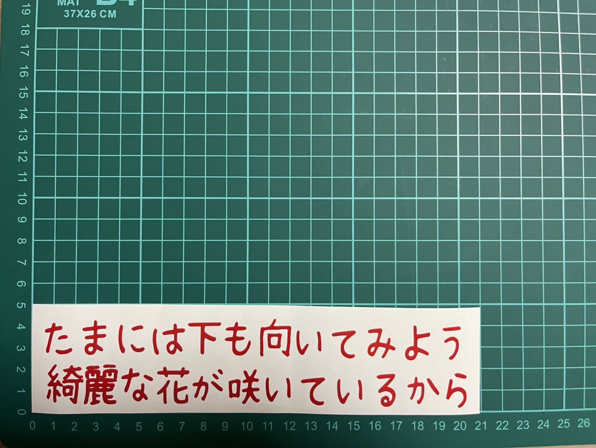 カッティングステッカー　バイク　シール　詩　ステッカー　トラック　おもしろ　デコトラ　下ネタ　ポエム　文字　ジョーク　車_画像1