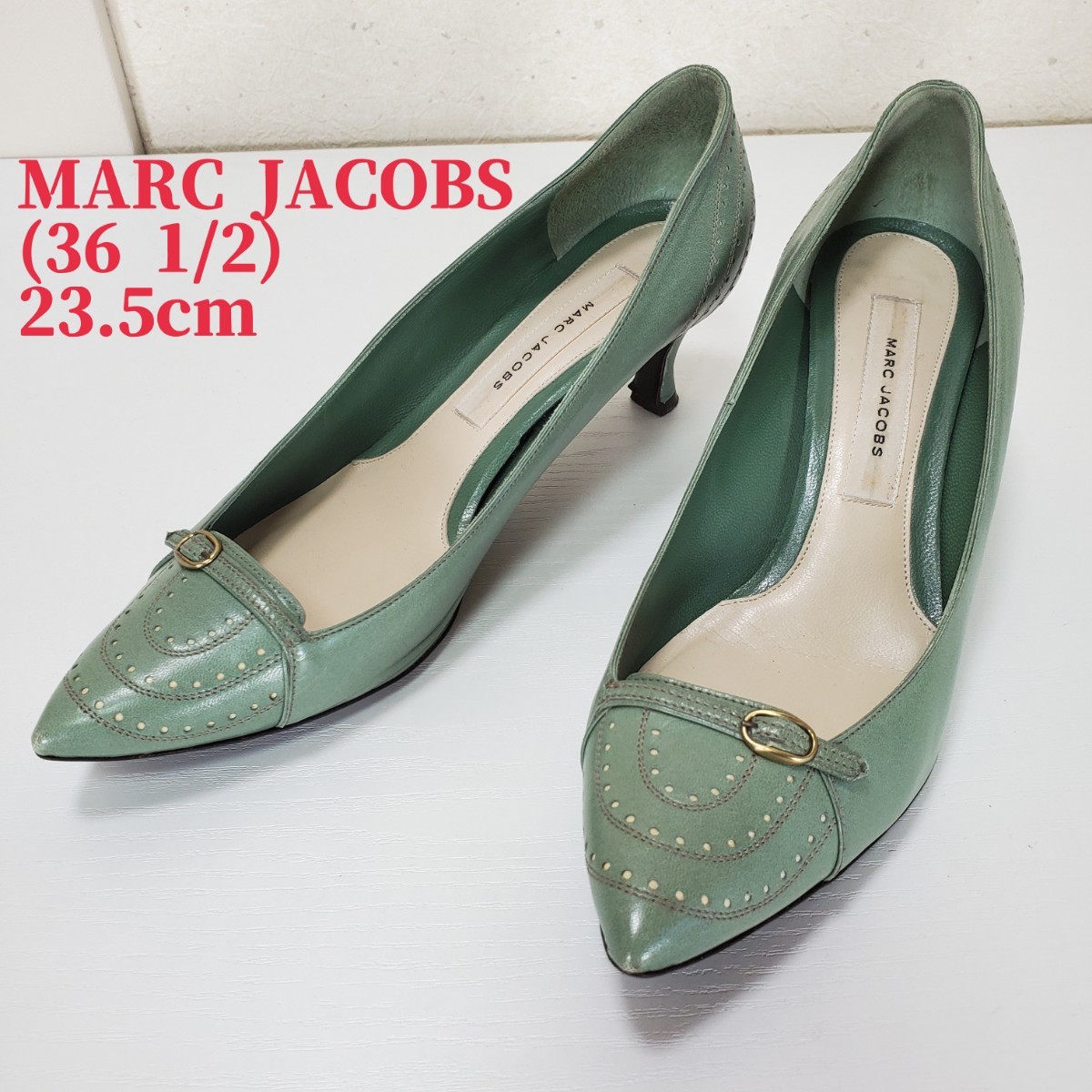 美品 MARC JACOBS マークジェイコブス 本革レザー ローヒール 美品 MARC JACOBS マークジェイコブス 本革レザー ローヒール