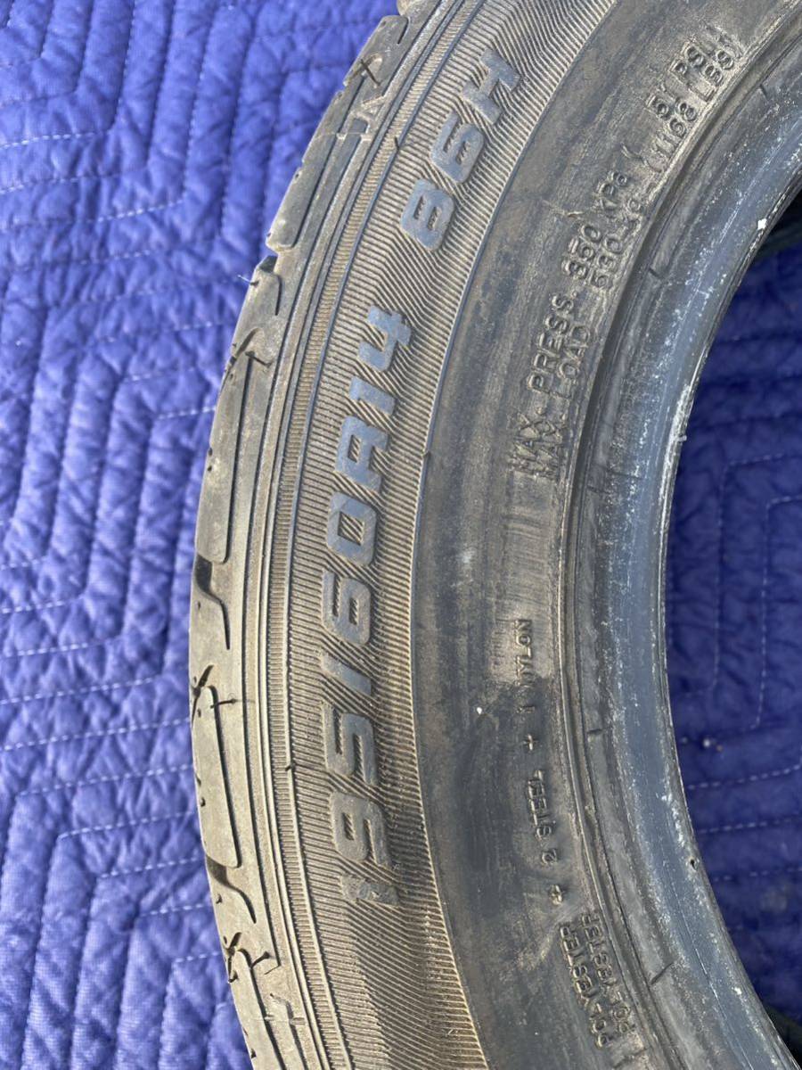 ダンロップ LM703 13年製 仮組試走のみ 195/60r14 DUNLOP 14インチ_画像4